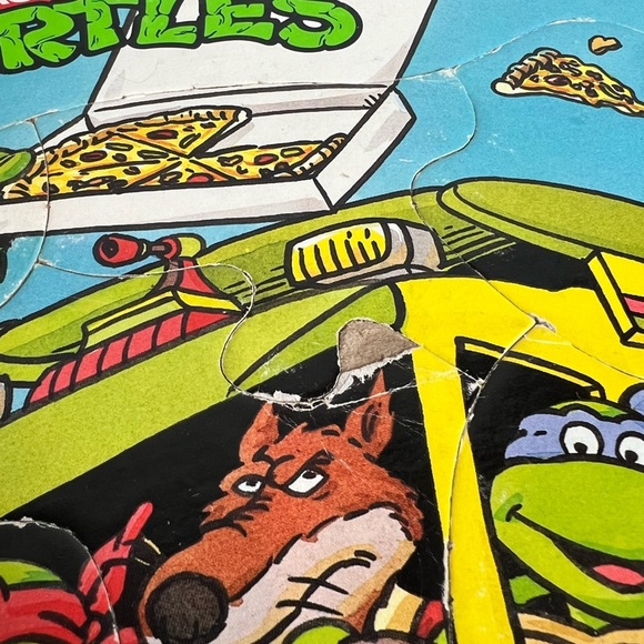 Vintage Teenage Mutant Ninja Turtles Board Puzzles Lot of 3 1990 Collectible - Picture 5 of 16